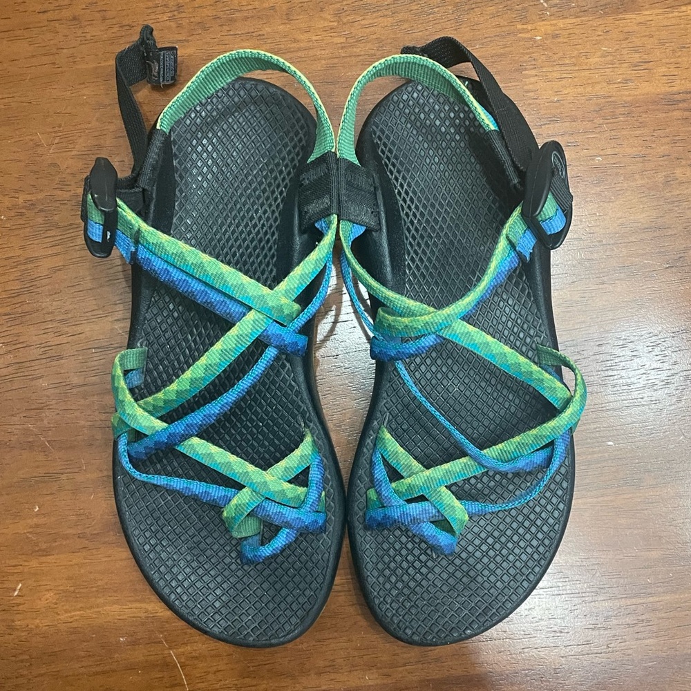 Blue and Green Women’s Chaco